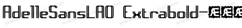 Ade11eSansLA0 Extrabold字体转换